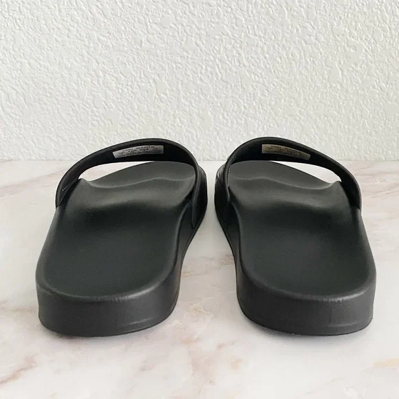 BALENCIAGA || Women’s Pool Slides In Black/Fluo Green - Picture 3 of 14